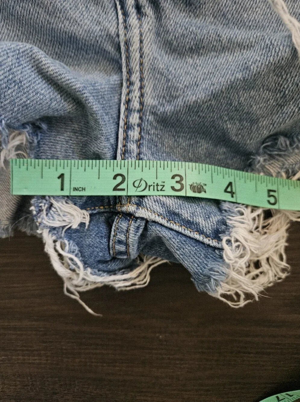 Forever 21 Light Blue Distressed Denim Cutoff Shorts